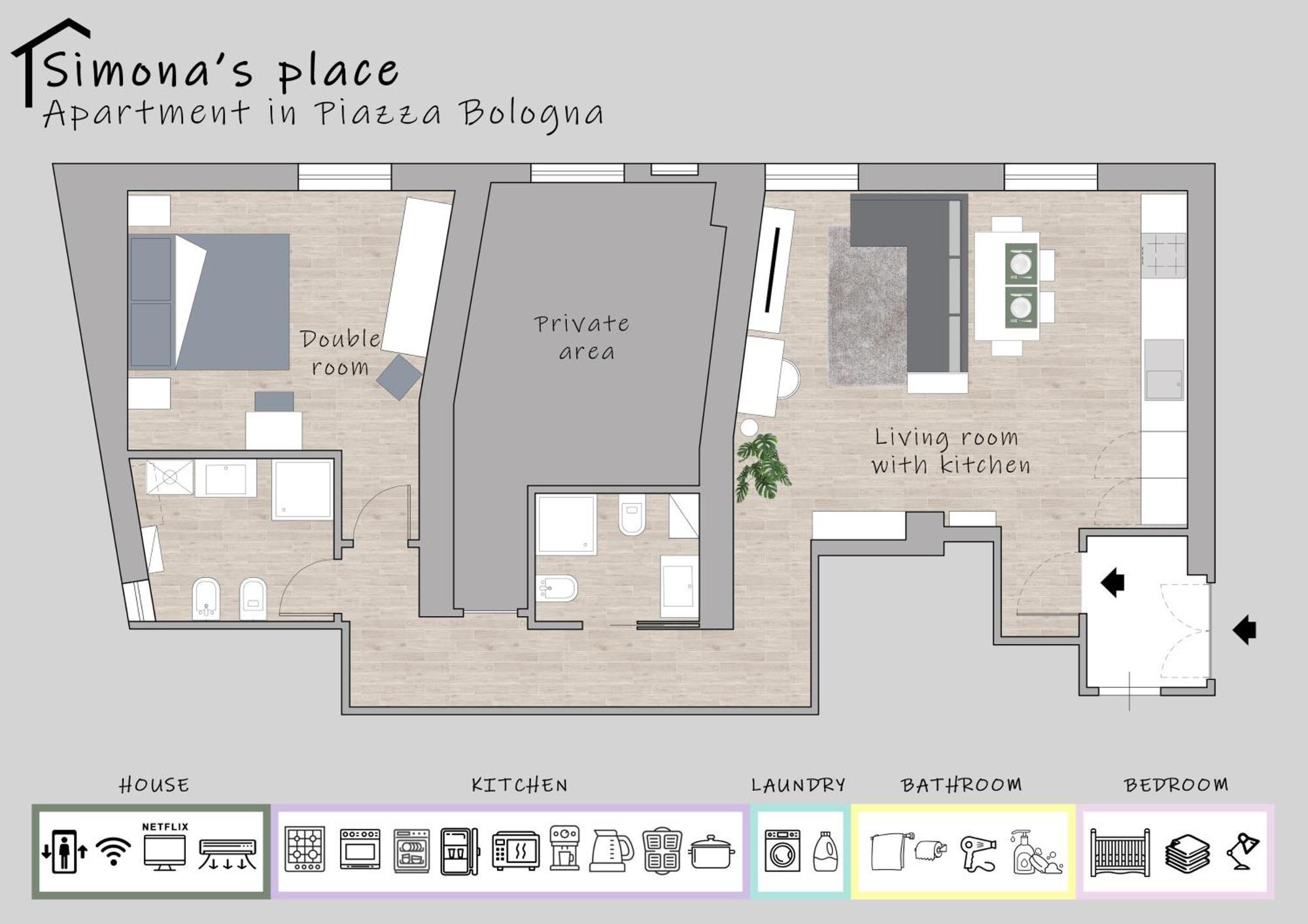 Simona's Place! In Piazza Bologna Rom
